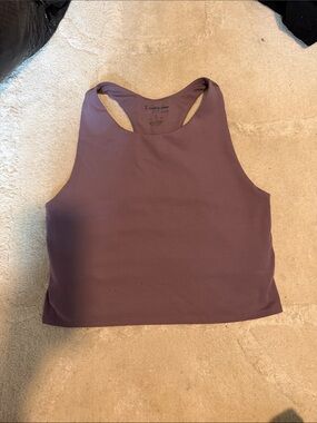 Champion Purple Racerback Crop Top
